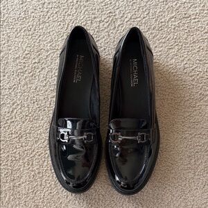 Michael Shannon Glossy Black Patent Loafers